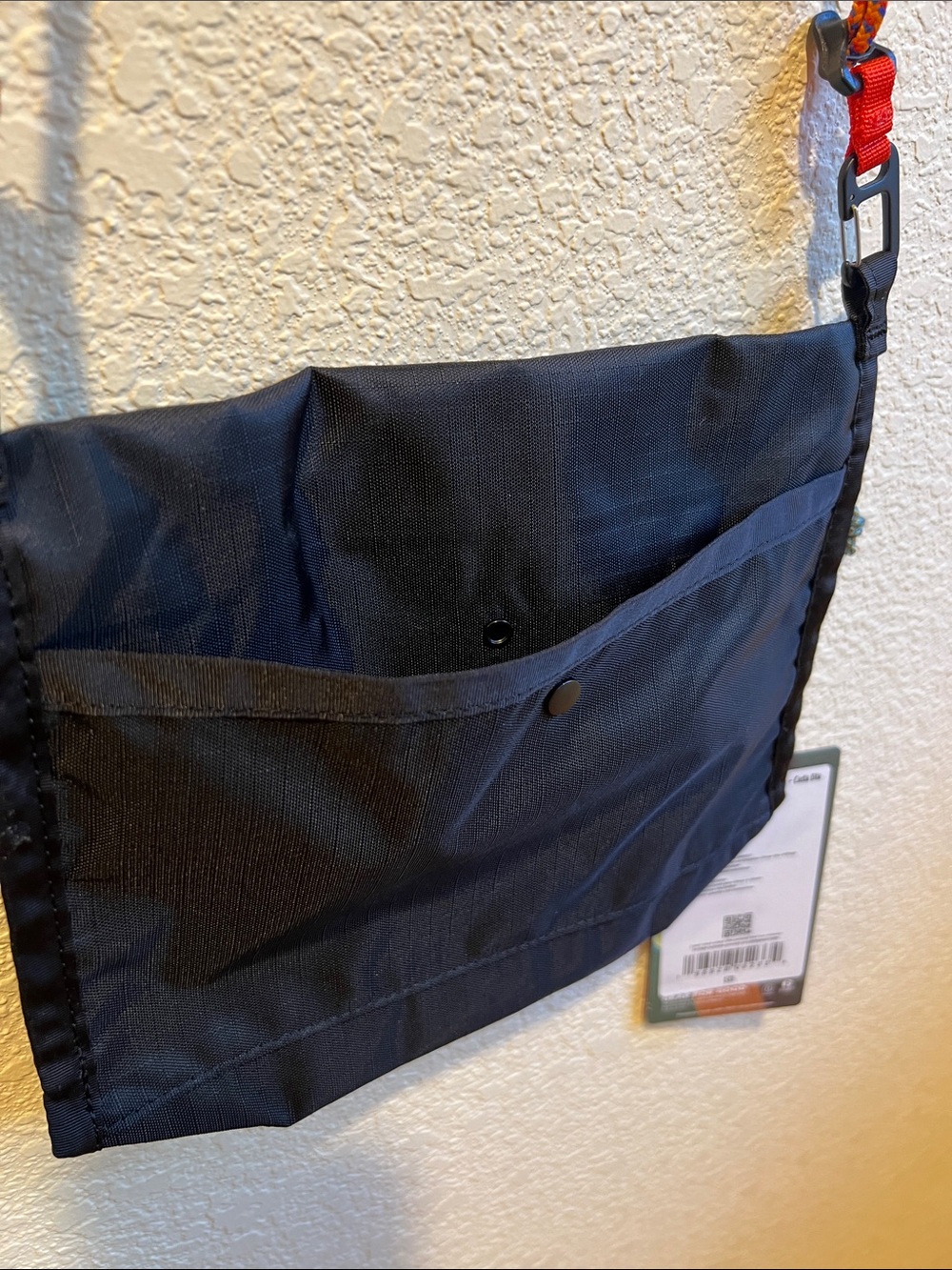 cotopaxi Black Crossbody Bag with Blue Zip and Orange Strap Accents - Picture 4 of 5